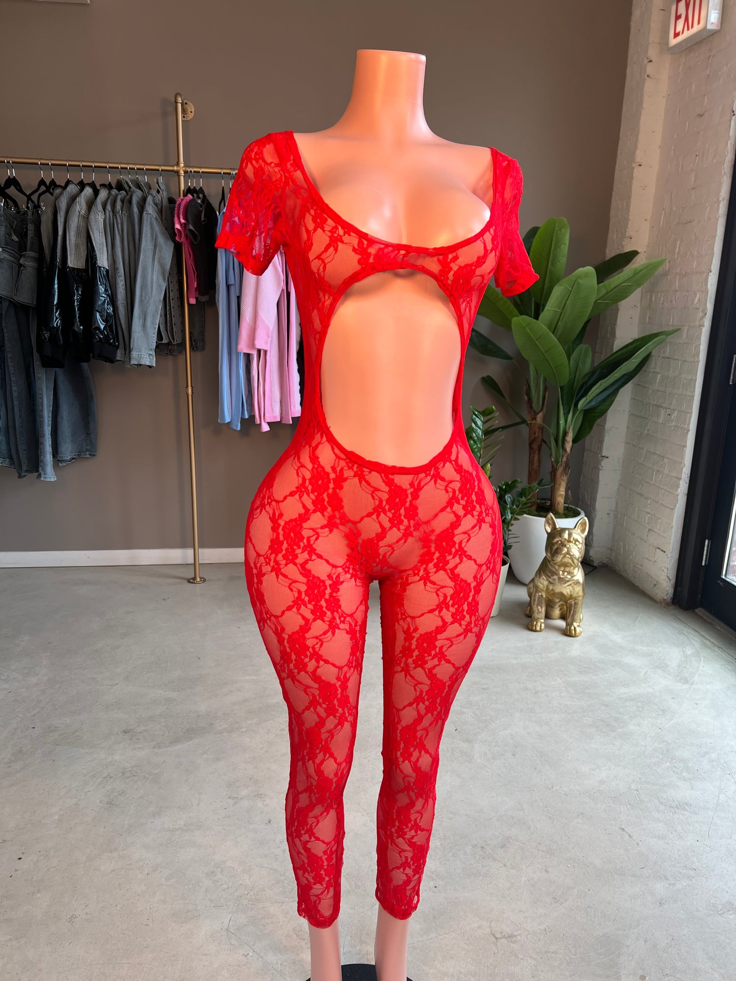 Sexy Red Bodysuit